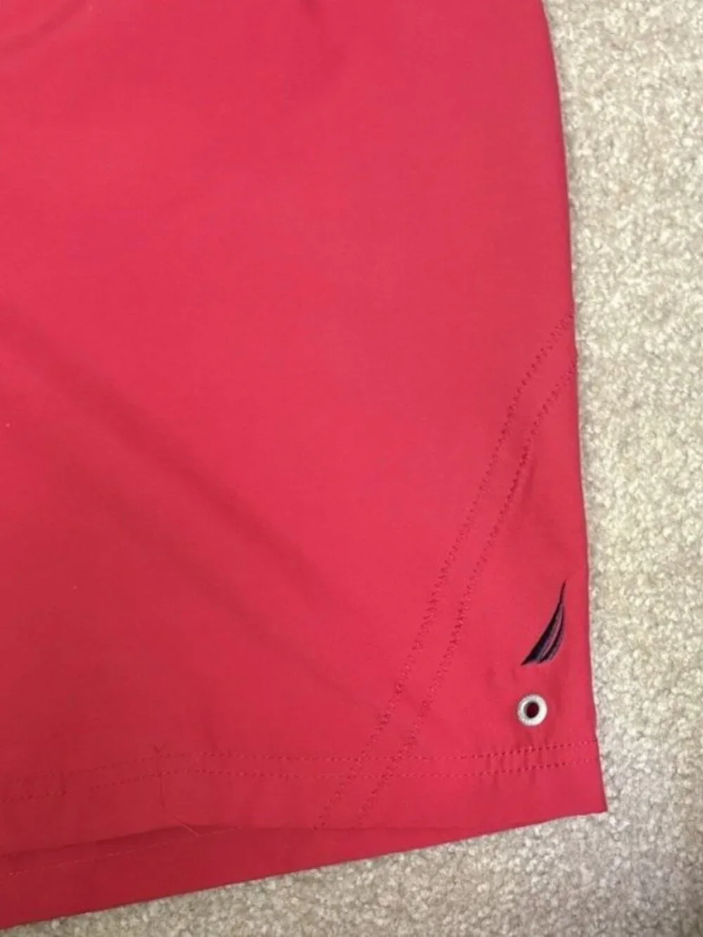 Mens Nautica Red Lined Board Shorts Size Medium